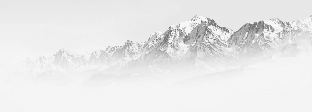 Tapete Nebliger Morgen Mont Blanc - Muralconcept