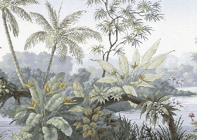 Papier peint Jungle Tendance - Muralconcept