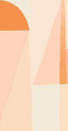 Papier peint abstrait géométrique peach - Muralconcept