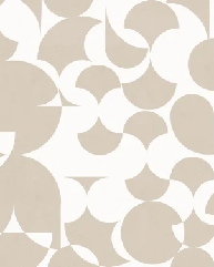 Papier peint rétro forme graphique beige