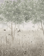 Papier peint panoramique clairière - Muralconcept