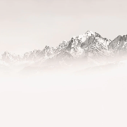 Papier peint matin brumeux Mont Blanc - Muralconcept
