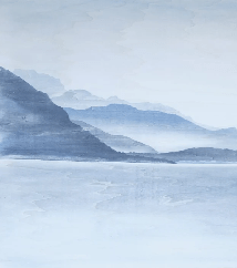 Papier peint Annecy | Les Bleus du Lac® - Muralconcept