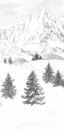 Papier peint Aiguilles d'Arves - Muralconcept