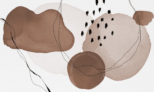 Papier peint moderne aquarelle marron - Muralconcept