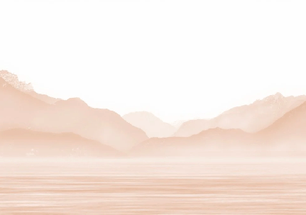 Papier peint Annecy et son lac paisible terracotta - Muralconcept