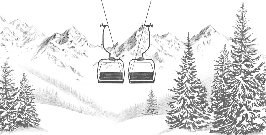 Papier peint immersion Alpine - Muralconcept