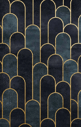 Papier peint dark blue chic - Muralconcept