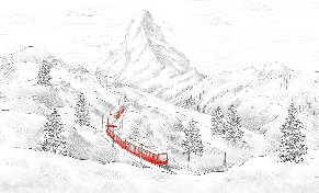 Papier peint panoramique Mont Cervin - Muralconcept