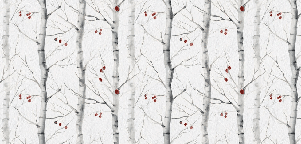 Birch paint wallpaper - Muralconcept