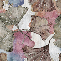 Papier peint panoramique ginkgo Japon Zen