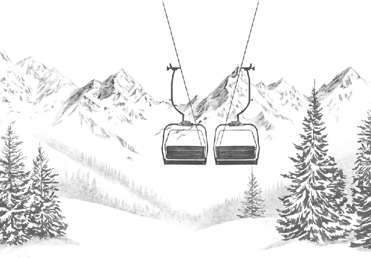 Papier peint immersion Alpine - Muralconcept