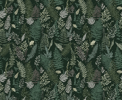 Papier peint feuille dense vert - Muralconcept