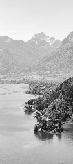 Papier peint photo Annecy chateau Duingt - Muralconcept