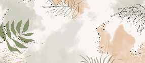 Papier peint panoramique aquarelle végétale