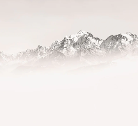 Papier peint matin brumeux Mont Blanc