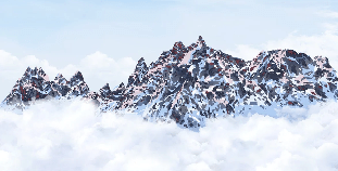 Papier peint Mont Blanc toile des Cimes