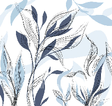 Papier peint fleur graphique bleu