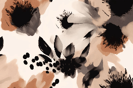 Papier peint fleur hypnotique - Muralconcept