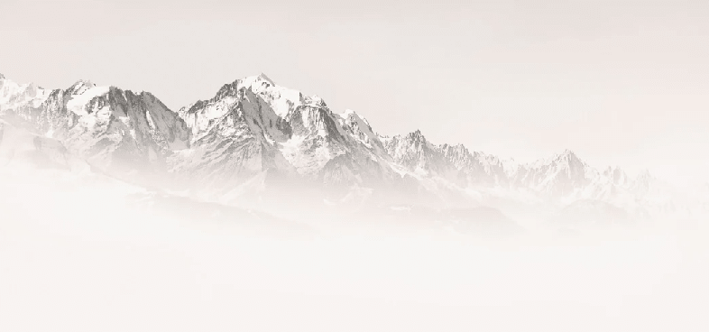 Papier peint matin brumeux Mont Blanc - Muralconcept