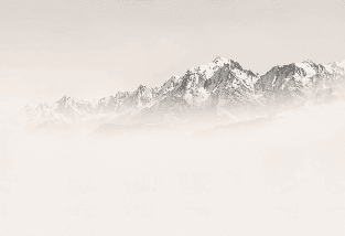 Papier peint Mont Blanc dans la brume sépia - Muralconcept