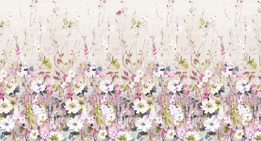 Papier peint fleur secret garden