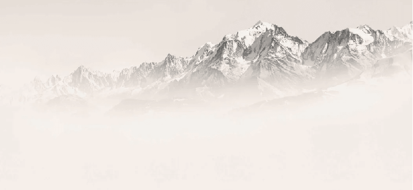 Papier peint Mont Blanc dans la brume sépia - Muralconcept