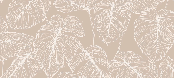 Papier peint feuille monstera sable