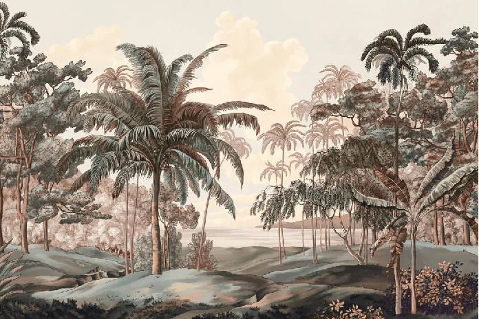 Papier peint paysage Célèbes terra - Muralconcept