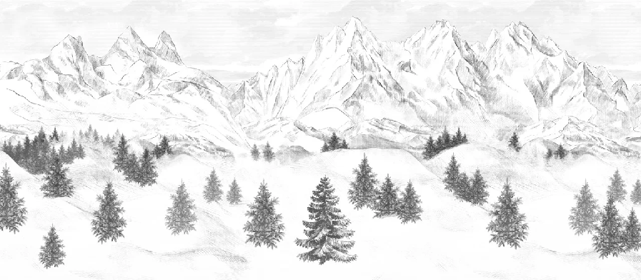 Papier peint Aiguilles d'Arves, XXL, tendance