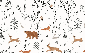 Papier peint enfant esprit de la forêt - Muralconcept