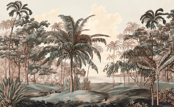 Papier peint paysage Célèbes terra - Muralconcept