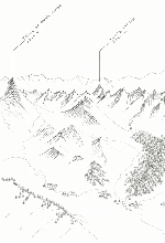 Papier peint montagne – La Clusaz et ses sommets - Muralconcept