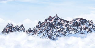 Papier peint Mont Blanc toile des Cimes