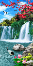 Papier peint panoramique Cascade Asie Zen, XXL, tendance