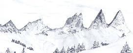 Papier peint aquarelle d’un rêve Alpin - Muralconcept
