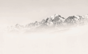 Papier peint Mont Blanc dans la brume sépia - Muralconcept