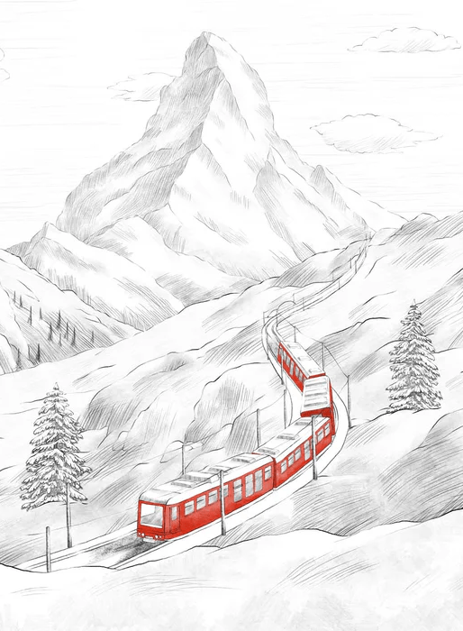 Papier peint panoramique Mont Cervin - Muralconcept