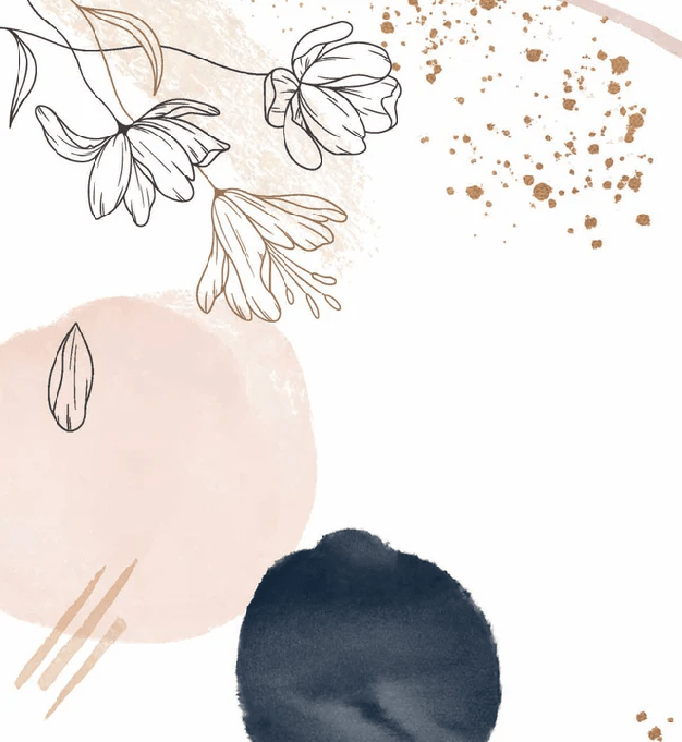 Papier peint formes et fleurs