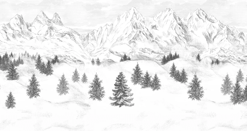 Papier peint Aiguilles d'Arves - Muralconcept