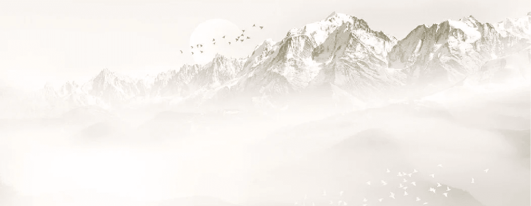 Papier peint Mont blanc lune et oiseau - Muralconcept