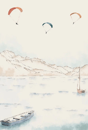 Papier peint Annecy, cimes & art, XXL, tendance