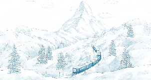 Papier peint panoramique Mont Cervin bleu - Muralconcept