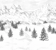 Papier peint Aiguilles d'Arves - Muralconcept