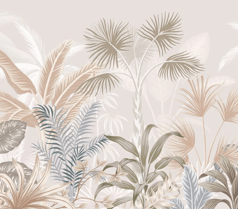 Papier peint panoramique jungle terracotta, XXL, tendance