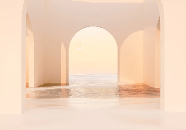 Papier peint panoramique design sunset arch - Muralconcept