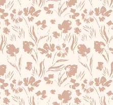 Papier peint fleur beige poudré - Muralconcept