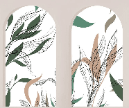 Papier peint flore architecturale - Muralconcept