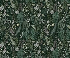 Papier peint feuille dense vert - Muralconcept