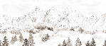 Papier peint montagne massif des Alpes, XXL, tendance